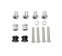 Sissy Bar Luggage Rack Quick Release 4-Point Docking Hardware Kit Fit Harley Softail Fat Boy Breakout FLDE Heritage Street Bob 2018-2025 (Chrome)