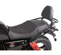 Sissy bar with rack black for Moto Guzzi V7 Stone Special Edition