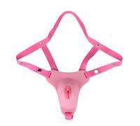 Sissy Silicone Chastity Cage Pants Male Cock Cage Chastity Devices Penis Adult Toys Bondage Gear Erection Control Cross Dressing Simulation Sex Toys for Men