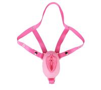 Sissy Silicone Chastity Cage Pants Male Cock Cage Chastity Devices Penis Adult Toys Bondage Gear Sex Toys for Men Erection Control Cross Dressing Simulation