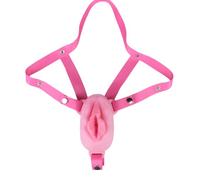 Sissy Silicone Chastity Cage Pants Male Cock Cage Chastity Devices Penis Adult Toys Bondage Gear Sex Toys for Men Erection Control Cross Dressing Simulation