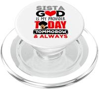 Sista God Is My Provider Today Tomorrow & Always Melanin PopSockets PopGrip for MagSafe