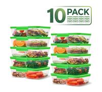Sistema 10 NEST IT Meal Prep Containers - 870ml | Size: 10 Pack Sistema Multicolor 10 Pack