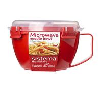Sistema 1109 Microwave Noodle Bowl, Red, 940 ml