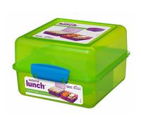 Sistema 3 Compartment 1.4L Lunch Cube Box, Green