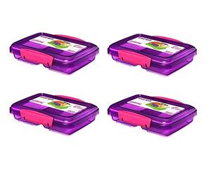 Sistema 350ml Split Lunch Box - Purple (4)
