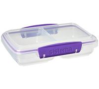 Sistema 61517 KLIP IT Accents Split Food Storage Container, 350 ml - Assorted Colour