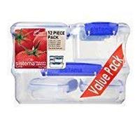 Sistema Klip It Clear Rectangle Leak Proof Food Storage Container BPA Free Box