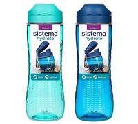 Sistema Active Sports Water Bottles | 800 ml | Leakproof Kids Water Bottles | Impact-Resistant Tritan Plastic | BPA-Free | Ocean Blue & Minty Teal | 2 Count