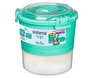 Sistema 965ml Lunch Stack to Go, Polypropylene, Assorted Colours, 965 ml