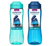 Sistema Active Sports Water Bottles | 800 ml | Leakproof Kids Water Bottles | Impact-Resistant Tritan Plastic | BPA-Free | Ocean Blue & Minty Teal | 2