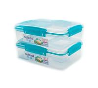 Sistema Attack Duo to Go Lunch Box 975 ml Assorted Colours Pack of 2