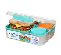 Sistema TO GO Bento Lunch | 1.65 L | School Box With L, Minty Teal