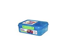 Sistema Bento Lunch Box with Fruit/Yogurt Pot, 1.65 L - Assorted Colours