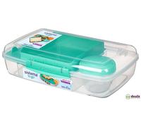 Sistema Bento Box to Go with Fruit/Yogurt Pot, 1.76 L-Assorted Colours