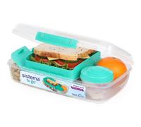 Sistema Bento Box to Go with Fruit/Yogurt Pot, 1.76 L-Assorted Colours