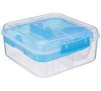 Sistema Bento Box TO GO | Lunch Box with Yoghurt/Fruit Pot | 1.25 L | Assorted Colours | 1 Count