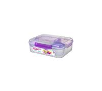 Sistema Bento Box TO GO | Lunch Box with Yoghurt/Fruit Pot | 1.65 L | BPA-Free | Assorted Colours (Varies by Pack) | 1 Count