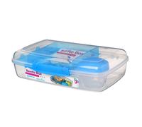 Sistema Bento Box to Go with Fruit/Yogurt Pot, 1.76 L - Clear/Blue