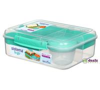 Sistema Bento Lunch To Go1.65L Healthy Eating Work School Lunch Box Yogurt Pot