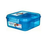 Sistema Blue Bento Lunch Box 1.25L - Bpa-Free, Multi-Compartment Design For Fresh & Convenient Meals