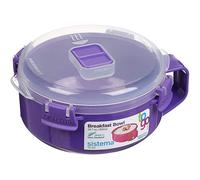 Sistema Breakfast Bowl Round 850 ml Assorted Easy Grip Handle Plastic