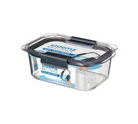 Sistema Brilliance Food Storage Container | 920 ml | Leakproof Tritan Stackable Food Prep Container with Lid | BPA-Free | Grey/Clear