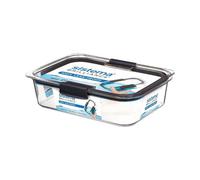 Sistema Brilliance Large Rectangle Container 2L With Lid - Bpa-Free Plastic, Leak-Proof & Microwave Safe