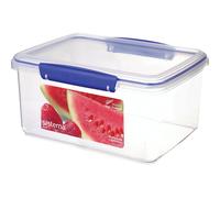 Sistema Food Storage Container Rectangular Blue Locking Clips 3 Litre