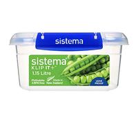Sistema FS690 Klip It Plus Square Container Food Storage, Polypropylene, 1.15 liters