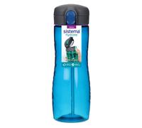 Sistema Hydrate Quick Flip Water Bottle | 800 ml | BPA Free Water Bottle with Straw | Assorted Colours
