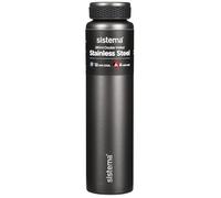 Sistema Hydrate Stainless Steel Water Bottle | 280 ml | BPA-Free | Double Wall Vacuum Insulated Metal Water Bottle | Keeps Liquid Hot & Cool | Assorted Colours