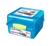 Sistema Itsy Bitsy 3 Compartment Klip It 1.4L Lunch Cube Box Assorted Colours by Sistema