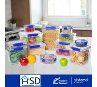 Sistema KLIP IT PLUS Cereal Storage Container 4.2 Litre - Blue/Clear