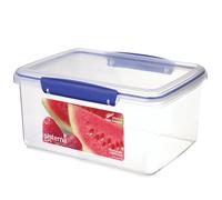 Sistema KLIP IT Food Storage Container | 3 L | Stackable Food Prep Container with Airtight Lids | BPA-Free | Blue Clips | 1 Count