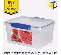 Sistema Klip It Food Storage Container 3L BPA Free Plastic Box With Lid Clips