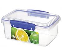 Sistema KLIP IT Food Storage Container Clear with Blue Clips 1 Litre