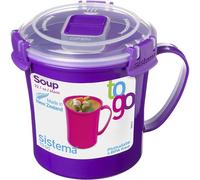 Sistema Klip It Microwave Soup Mug Container 656ml - Assorted Colours - 18021107