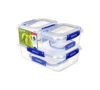 Sistema Klip It Plus 6 Piece Food Storage Airtight Easy Locking Leak Proof Containers Set Bpa-Free