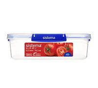 Sistema KLIP IT PLUS Food Storage Container | 2.2 Litre Leak-Proof, Stackable & Airtight Fridge/Freezer Food Boxes | BPA-Free Plastic | Recyclable with TerraCycle® | 1 Count, Blue