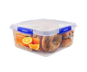 Sistema KLIP IT PLUS Food Storage Container | 5.5 L Square | Airtight, Stackable & Nestable Meal Prep Container with Lid | School Lunch Box | BPA-Free