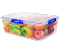 Sistema KLIP IT PLUS Food Storage Containers | 7.5 L Rectangle | Stackable & Airtight Fridge/Freezer Food Box with Lid | BPA-Free Plastic