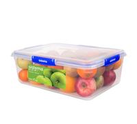 Sistema KLIP IT PLUS Food Storage Containers | 7.5 L Rectangle | Stackable & Airtight Fridge/Freezer Food Box with Lid | BPA-Free Plastic