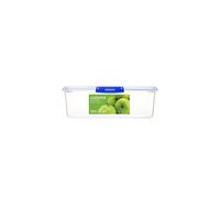 Sistema KLIP IT PLUS Food Storage Containers | 7.5 L Rectangle | Stackable & Airtight Fridge/Freezer Food Box with Lid | BPA-Free Plastic | Blue Clips