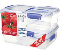 Sistema KLIP IT School Lunch & Snack Boxes Food Storage 6 Containers with Lids