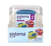 Sistema Klip It Storage Jar Clear/Blue/Purple 400 ml