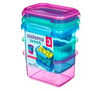 Pack of 3 Sistema Lunch Containers