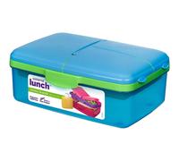 Sistema Lunch Slimline Quaddie 1.5L Microwave Freezer Safe Assorted Colors