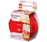 Sistema Microwave Egg Cooker Easy Eggs, 271 ml - Red