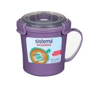 Sistema Microwave Purple Medium Soup Mug 656Ml - Bpa-Free & Eco-Friendly
